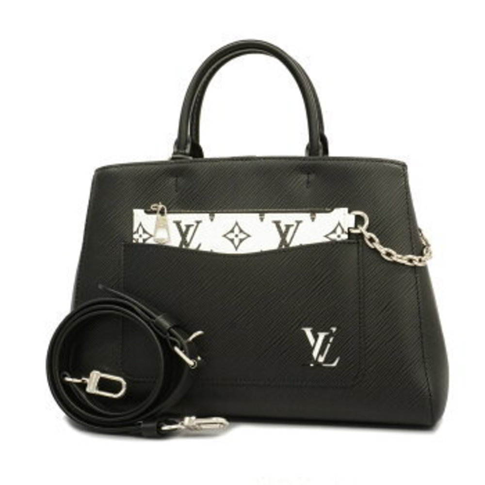 Louis Vuitton Epi Marelle MM Shoulder Bag Black